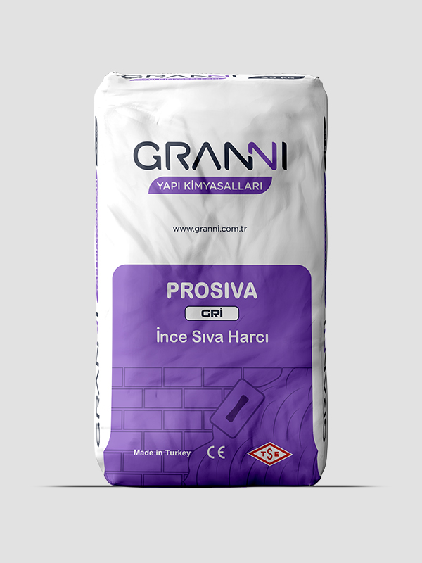 Prosıva İnce Sıva Harcı - Gri 25kg